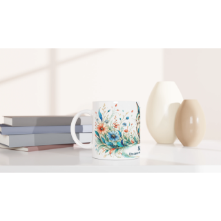 Mug personnalisable Lapin Style Vitrail Floral – Les Animaux de Lumière