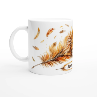 Mug personnalisable Lion Solaire avec prénom – Les Plumes de l'Âme