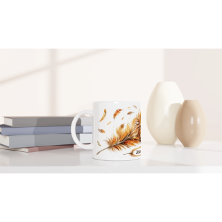 Mug personnalisable Lion Solaire avec prénom – Les Plumes de l'Âme