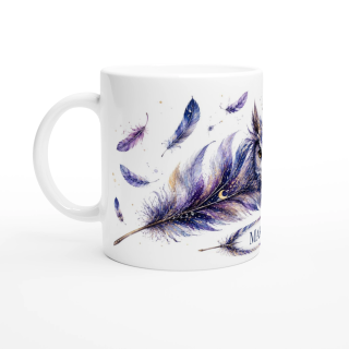 Mug personnalisable Hibou de Minuit avec prénom – Les Plumes de l'Âme