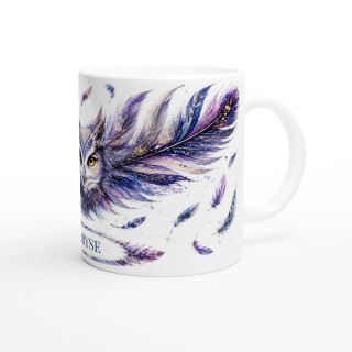 Mug personnalisable Hibou de Minuit avec prénom – Les Plumes de l'Âme