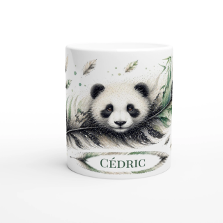 Mug personnalisable Panda de Bambou avec prénom – Les Plumes de l'Âme