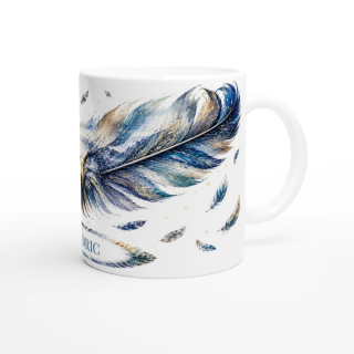 Mug personnalisable Aigle de l'Infini avec prénom – Les Plumes de l'Âme