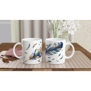 Mug personnalisable Aigle de l'Infini avec prénom – Les Plumes de l'Âme