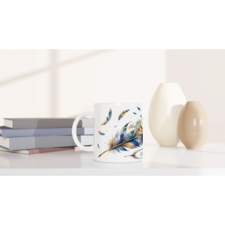 Mug personnalisable Aigle de l'Infini avec prénom – Les Plumes de l'Âme
