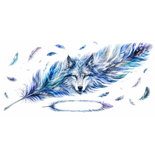 Mug personnalisable Loup des Glaces avec prénom – Les Plumes de l'Âme