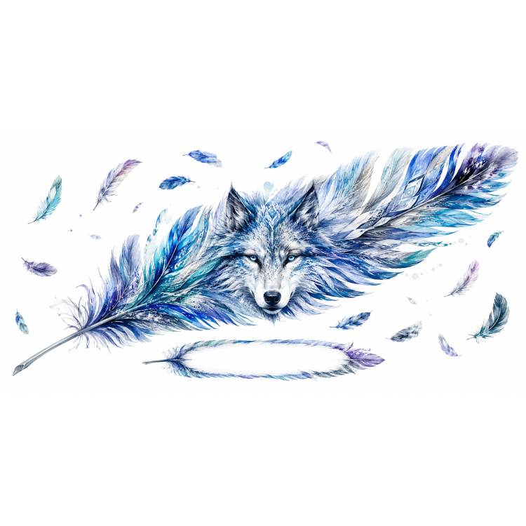 Mug personnalisable Loup des Glaces avec prénom – Les Plumes de l'Âme