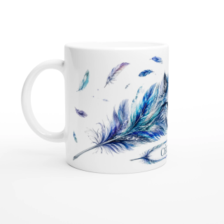 Mug personnalisable Loup des Glaces avec prénom – Les Plumes de l'Âme