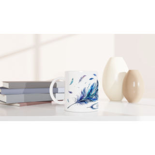 Mug personnalisable Loup des Glaces avec prénom – Les Plumes de l'Âme