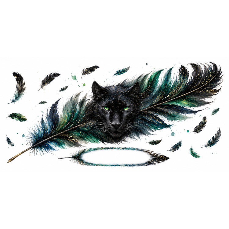 Mug personnalisable Panthère Nocturne avec prénom – Les Plumes de l'Âme