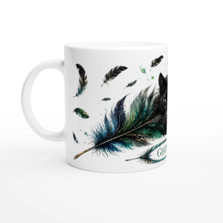 Mug personnalisable Panthère Nocturne avec prénom – Les Plumes de l'Âme