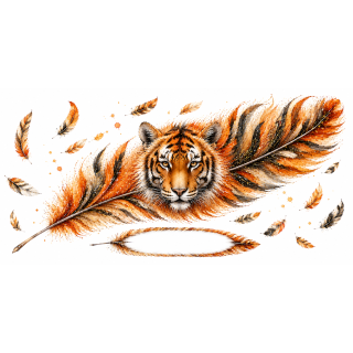 Mug personnalisable Tigre Céleste avec prénom – Les Plumes de l'Âme