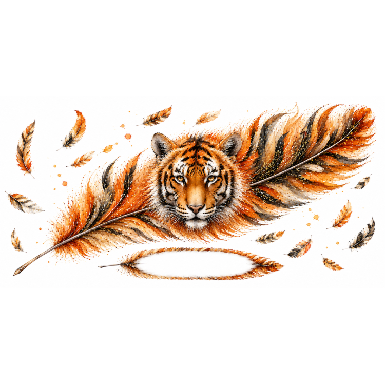 Mug personnalisable Tigre Céleste avec prénom – Les Plumes de l'Âme