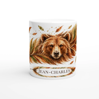 Mug personnalisable Ours des Montagnes avec prénom – Les Plumes de l'Âme