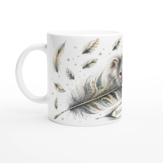 Mug personnalisable Koala d'Eucalyptus avec prénom – Les Plumes de l'Âme