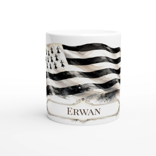 Mug personnalisable Bretagne – Collection Les Étendards d'Héritage