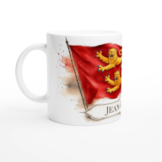 Mug personnalisable Normandie – Collection Les Étendards d'Héritage