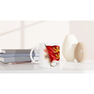 Mug personnalisable Normandie – Collection Les Étendards d'Héritage