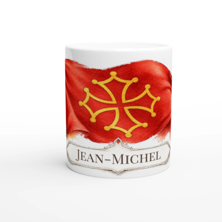 Mug personnalisable Occitanie – Collection Les Étendards d'Héritage