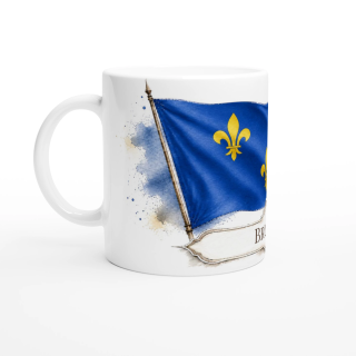 Mug personnalisable Île-de-France – Collection Les Étendards d'Héritage