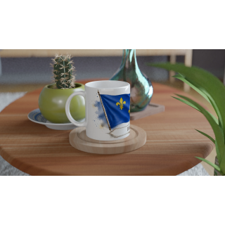 Mug personnalisable Île-de-France – Collection Les Étendards d'Héritage