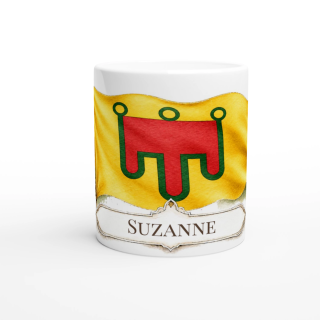 Mug personnalisable Auvergne – Collection Les Étendards d'Héritage