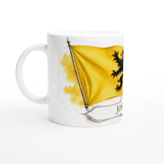 Mug personnalisable Flandre – Collection Les Étendards d'Héritage