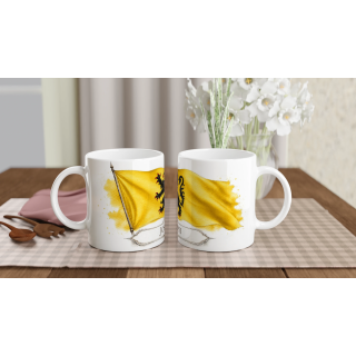 Mug personnalisable Flandre – Collection Les Étendards d'Héritage