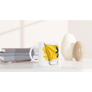 Mug personnalisable Flandre – Collection Les Étendards d'Héritage