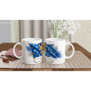 Mug personnalisable Franche-Comté – Collection Les Étendards d'Héritage