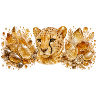 Mug personnalisable Guépard en Citrine – Collection Le Bestiaire des Gemmes