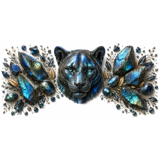 Mug personnalisable Panthère en Labradorite – Collection Le Bestiaire des Gemmes