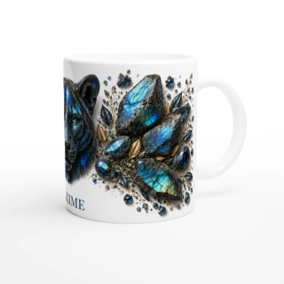Mug personnalisable Panthère en Labradorite – Collection Le Bestiaire des Gemmes