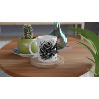 Mug personnalisable Corbeau en Onyx Noir – Collection Le Bestiaire des Gemmes