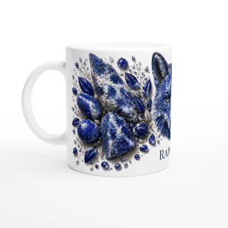 Mug personnalisable Renard en Sodalite Bleue – Collection Le Bestiaire des Gemmes