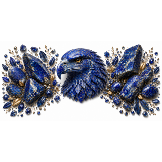 Mug personnalisable Aigle en Lapis-Lazuli – Collection Le Bestiaire des Gemmes