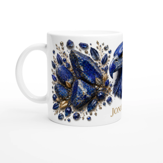 Mug personnalisable Aigle en Lapis-Lazuli – Collection Le Bestiaire des Gemmes