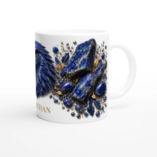 Mug personnalisable Aigle en Lapis-Lazuli – Collection Le Bestiaire des Gemmes