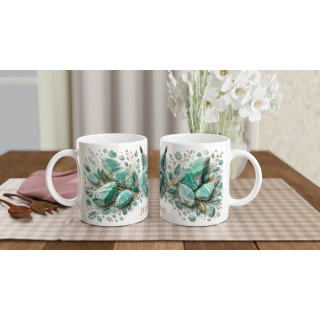 Mug personnalisable Lynx en Amazonite – Collection Le Bestiaire des Gemmes