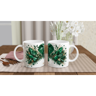 Mug personnalisable Éléphant en Malachite – Collection Le Bestiaire des Gemmes