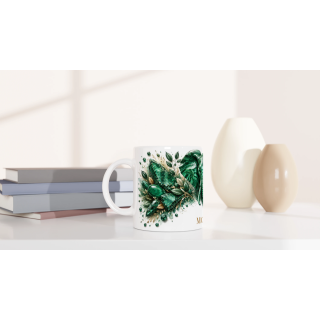 Mug personnalisable Éléphant en Malachite – Collection Le Bestiaire des Gemmes