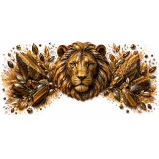 Mug personnalisable Lion en Œil de Tigre – Collection Le Bestiaire des Gemmes