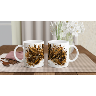 Mug personnalisable Lion en Œil de Tigre – Collection Le Bestiaire des Gemmes