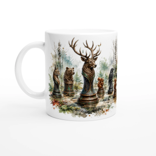 Mug Échiquier des Animaux de la Forêt – Collection Les Maîtres de l’Échiquier