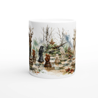 Mug Échiquier des Animaux de la Forêt – Collection Les Maîtres de l’Échiquier