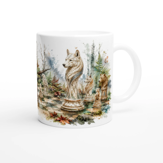 Mug Échiquier des Animaux de la Forêt – Collection Les Maîtres de l’Échiquier