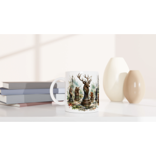 Mug Échiquier des Animaux de la Forêt – Collection Les Maîtres de l’Échiquier