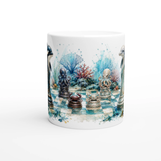 Mug Échiquier des Royaumes Marins – Collection Les Maîtres de l’Échiquier