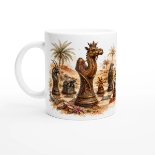 Mug Échiquier des Royaumes du Désert – Collection Les Maîtres de l’Échiquier