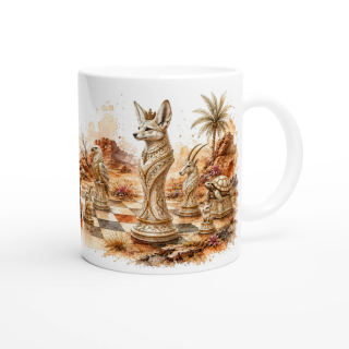 Mug Échiquier des Royaumes du Désert – Collection Les Maîtres de l’Échiquier